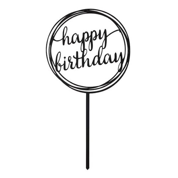 Acrylic Birthday Cake Topper