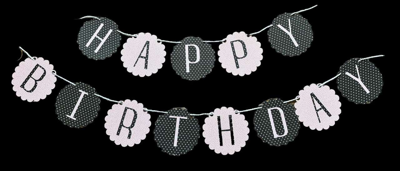 Blush, Black & White Themed Birthday Party for 8