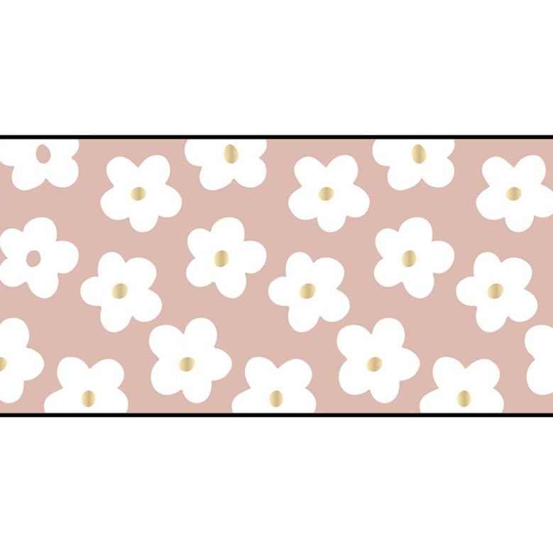 Pink and White Flower Table Runner