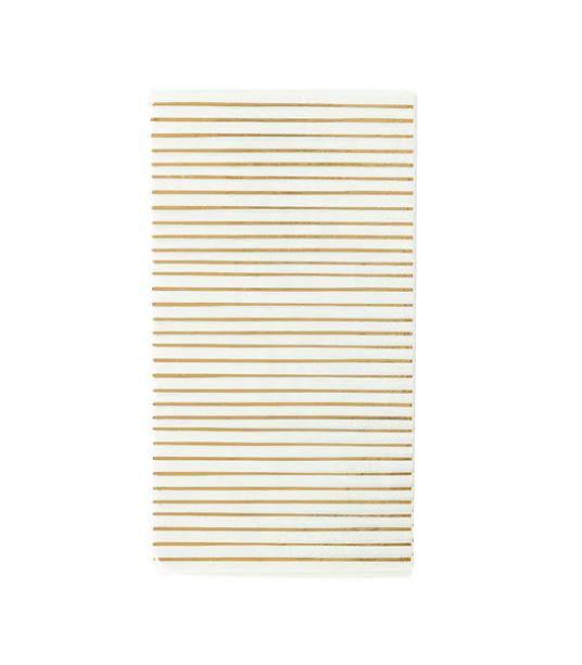 My Minds Eye Gold Stripe Dinner Napkin