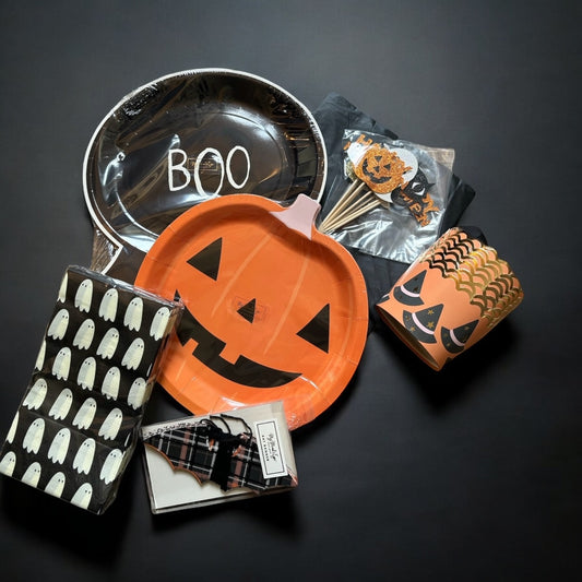 Boo Pumpkin Halloween Party Bag for 8